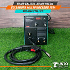 Soldadora Multiprocesos 160A Energy (mma,mig Mag,lig tif)+ 1kg alambre flux suelda con gas/sin gas