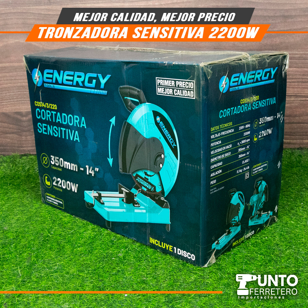 🇺🇸 Tronzadora electrica industrial  energy 2200W 14 pulgadas marca americana 🇺🇸