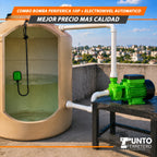 Como Bomba Periférica de 1 HP +Electronivel Automático 🌱💧