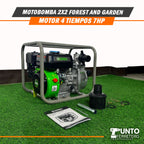 Motobomba 2x2 forest & garden motor 4 tiempos 7 hp 196cc