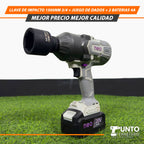 Llave de Impacto 1500NM 3/4+ Juegos de dados+ 2 Baterías 4 A🛠️ 💪