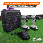 COMBO TALADRO PERCUTOR + LLAVE DE IMPACTO 350NM🛠️⚙️
