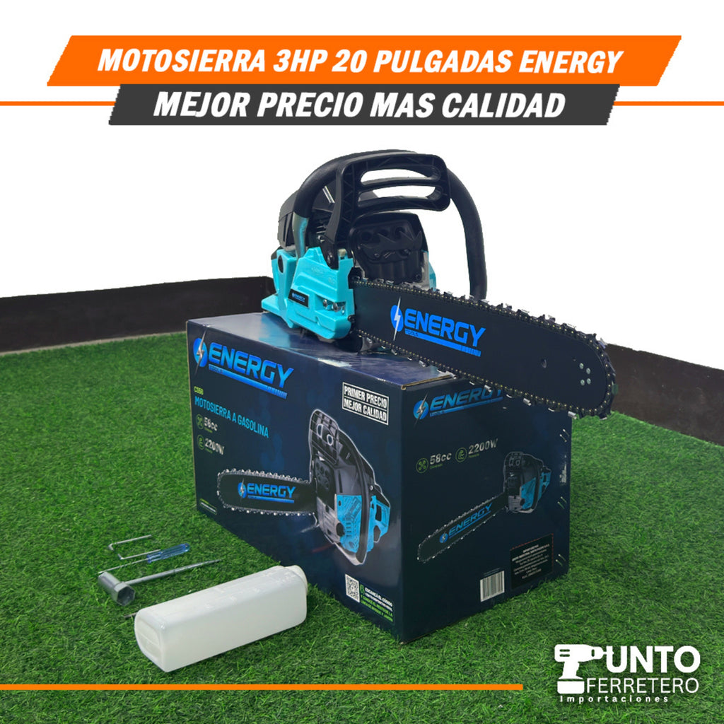 Motosierra 20 Pulgadas 3HP  Energy (Tecnología Americana.)