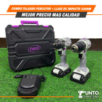 COMBO TALADRO PERCUTOR + LLAVE DE IMPACTO 350NM🛠️⚙️