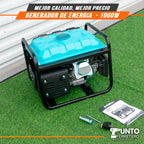 generador gasolinero energy motor 4 tiempos 98cc 1000W 6 litros trabajo de 8 horas continuas