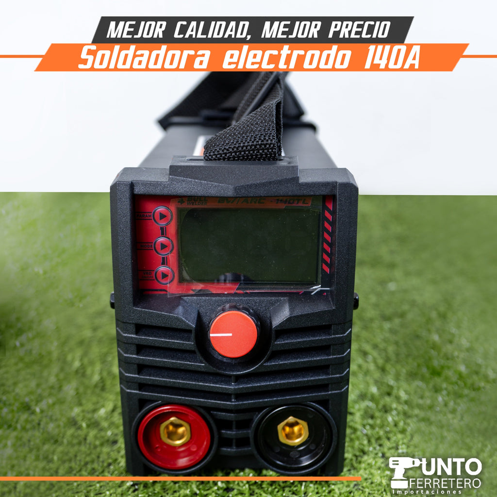 soldadora electrodo lift tig 140 amperios (supercito,indura,nazca-pro,sello cord)