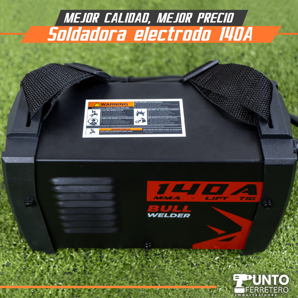 soldadora electrodo lift tig 140 amperios (supercito,indura,nazca-pro,sello cord)
