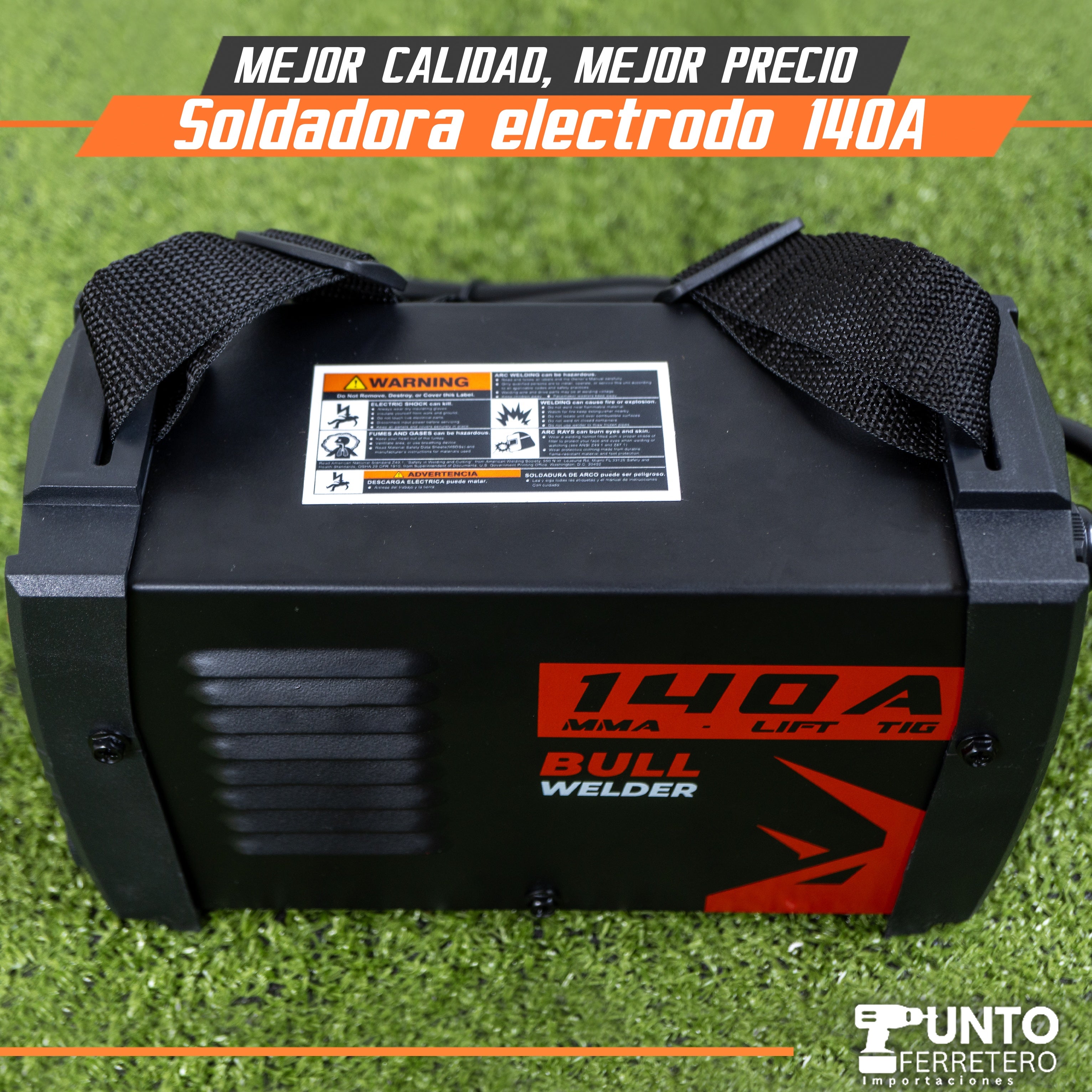 soldadora electrodo lift tig 140 amperios (supercito,indura,nazca-pro,sello cord)