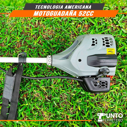 combo motosierra 20 pulgadas  + motoguadaña 52cc tecnologia americana (motor 2 tiempos)