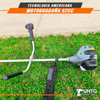 combo motosierra 20 pulgadas  + motoguadaña 52cc tecnologia americana (motor 2 tiempos)