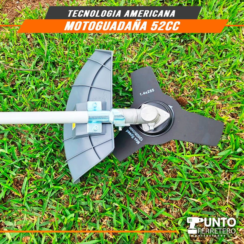 combo motosierra 20 pulgadas  + motoguadaña 52cc tecnologia americana (motor 2 tiempos)