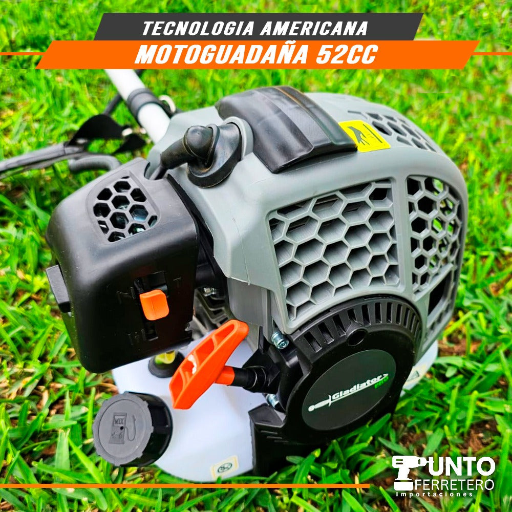 combo motosierra 20 pulgadas  + motoguadaña 52cc tecnologia americana (motor 2 tiempos)