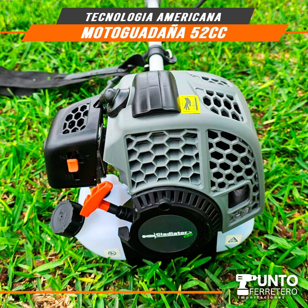 combo motosierra 20 pulgadas  + motoguadaña 52cc tecnologia americana (motor 2 tiempos)