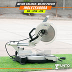 Cierra ingleteadora electrica neo  2200W 10 pulgadas uso industrial (dientes tungsteno )