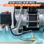 compresora de aire de 24 litros silenciosa  1.5HP  100% cobre