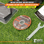 Combo neo INDUSTRIAL , soldadora 250 amperios industrial + mascara 2 sensores + escuadra + amoladora oferta