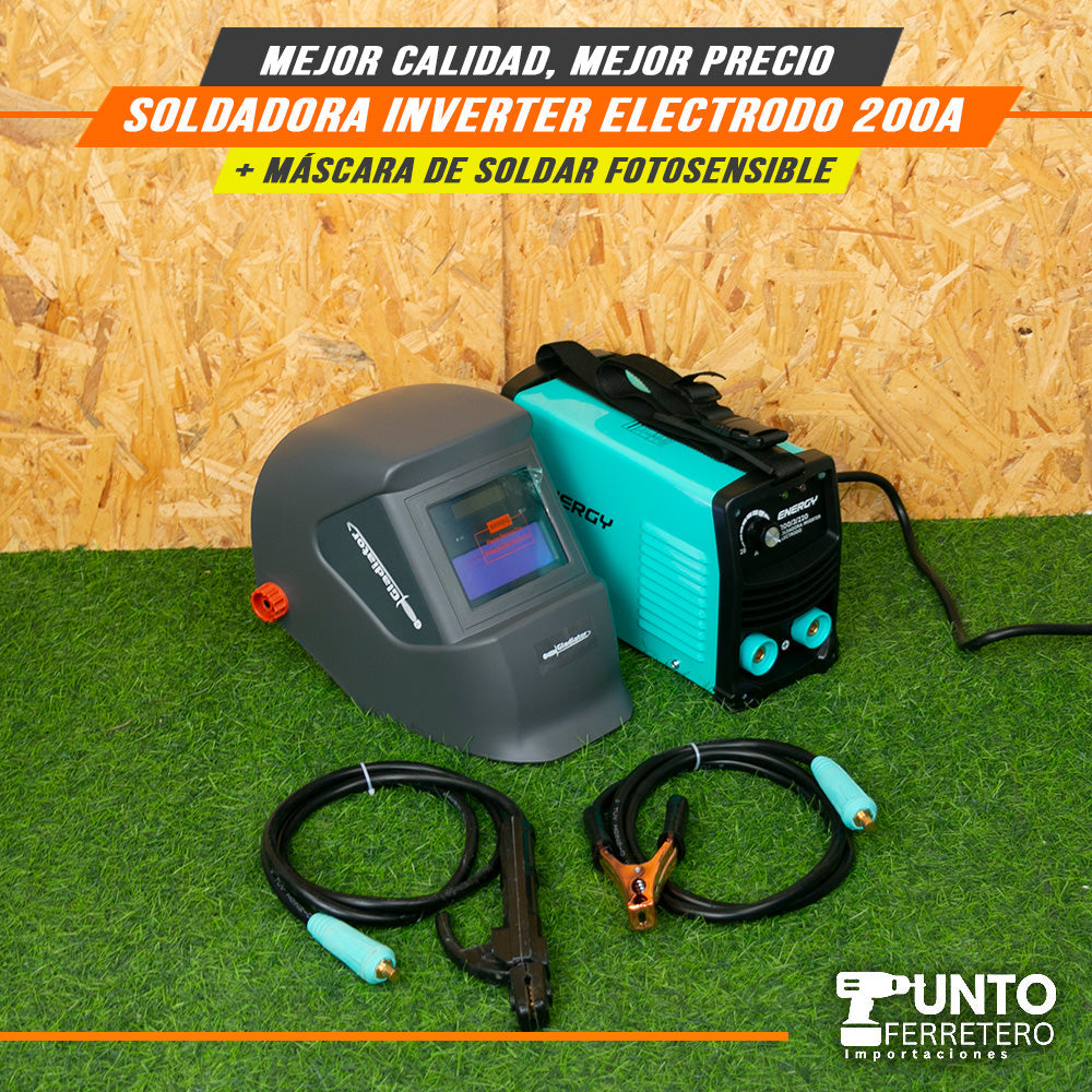 soldadora inverter mma 200A energy + garantia 2 años