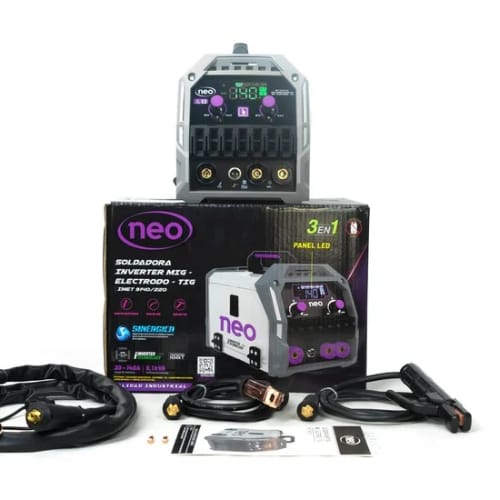 soldadora de 140 amperios neo  multiproceso modelo 2026 (mig-mma-tig lift ecnologia americana)