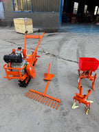 Motocultor Oruga Petrolero 10hp (5 accesorios Regalo) arador,trender, sembradora,surcador,arado reversible