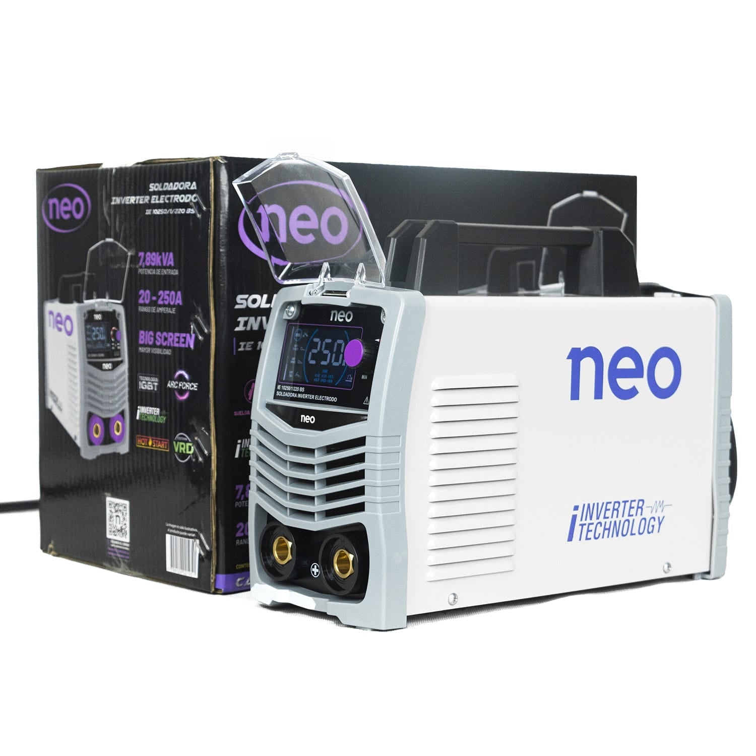 SOLDADORA 250A NEO + MASCARA + 1KG ELECTRODO