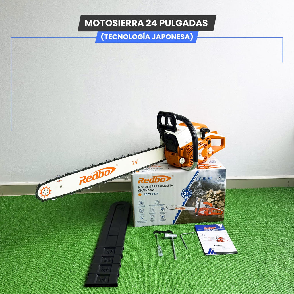 Motosierra 24 Pulgadas Redboo (Tecnología Japonesa)