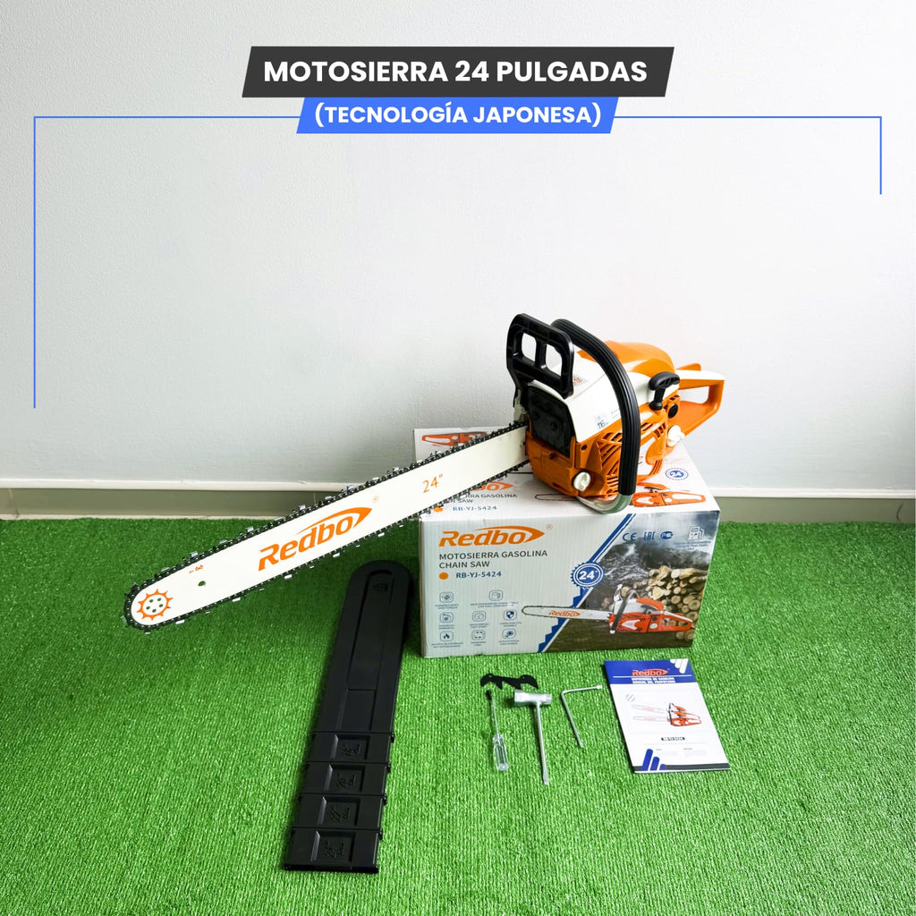 Motosierra 24 Pulgadas Redboo (Tecnología Japonesa)