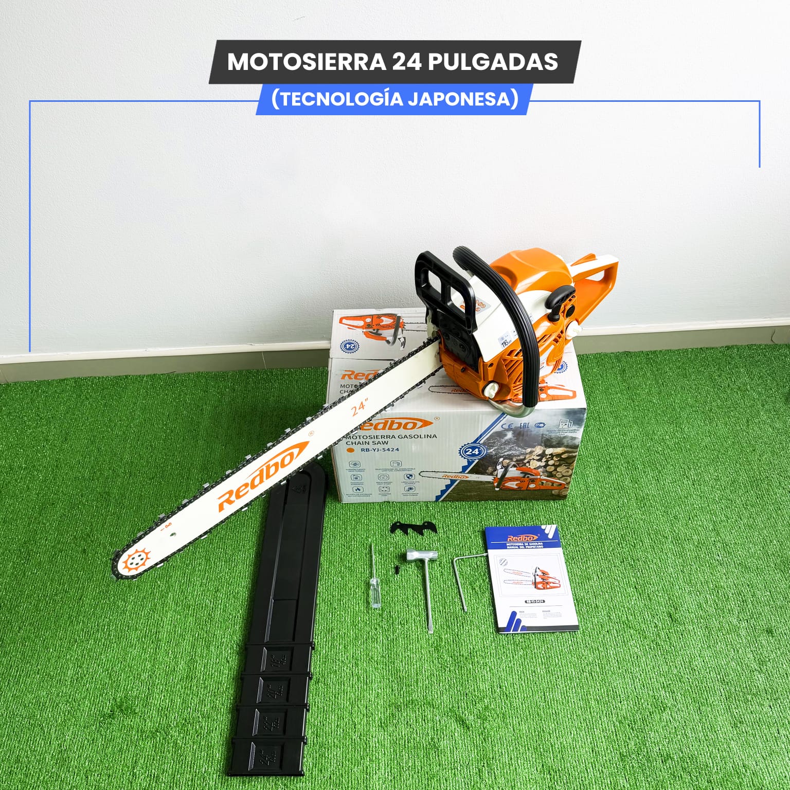 Motosierra 24 Pulgadas Redboo (Tecnología Japonesa)