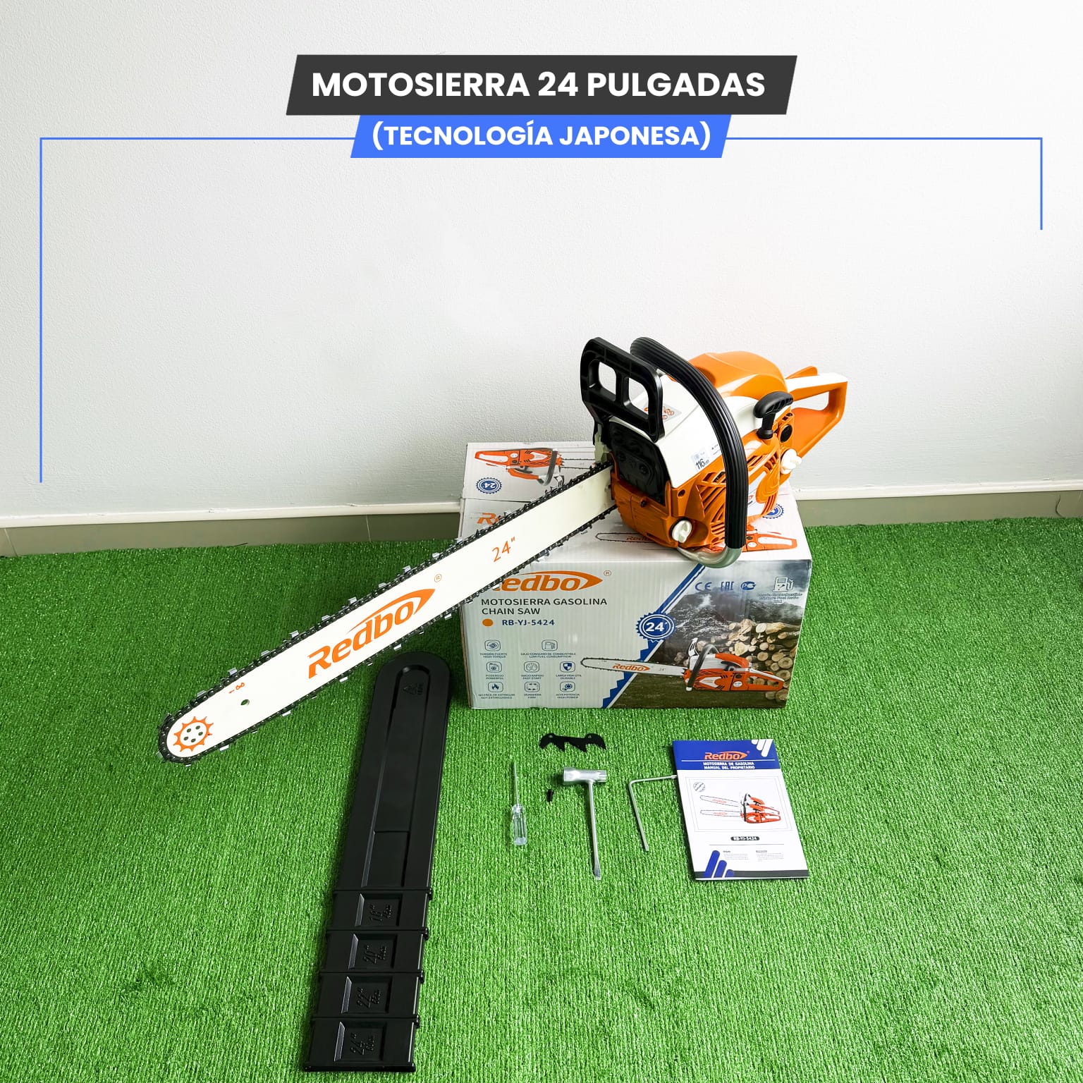 Motosierra 24 Pulgadas Redboo (Tecnología Japonesa)