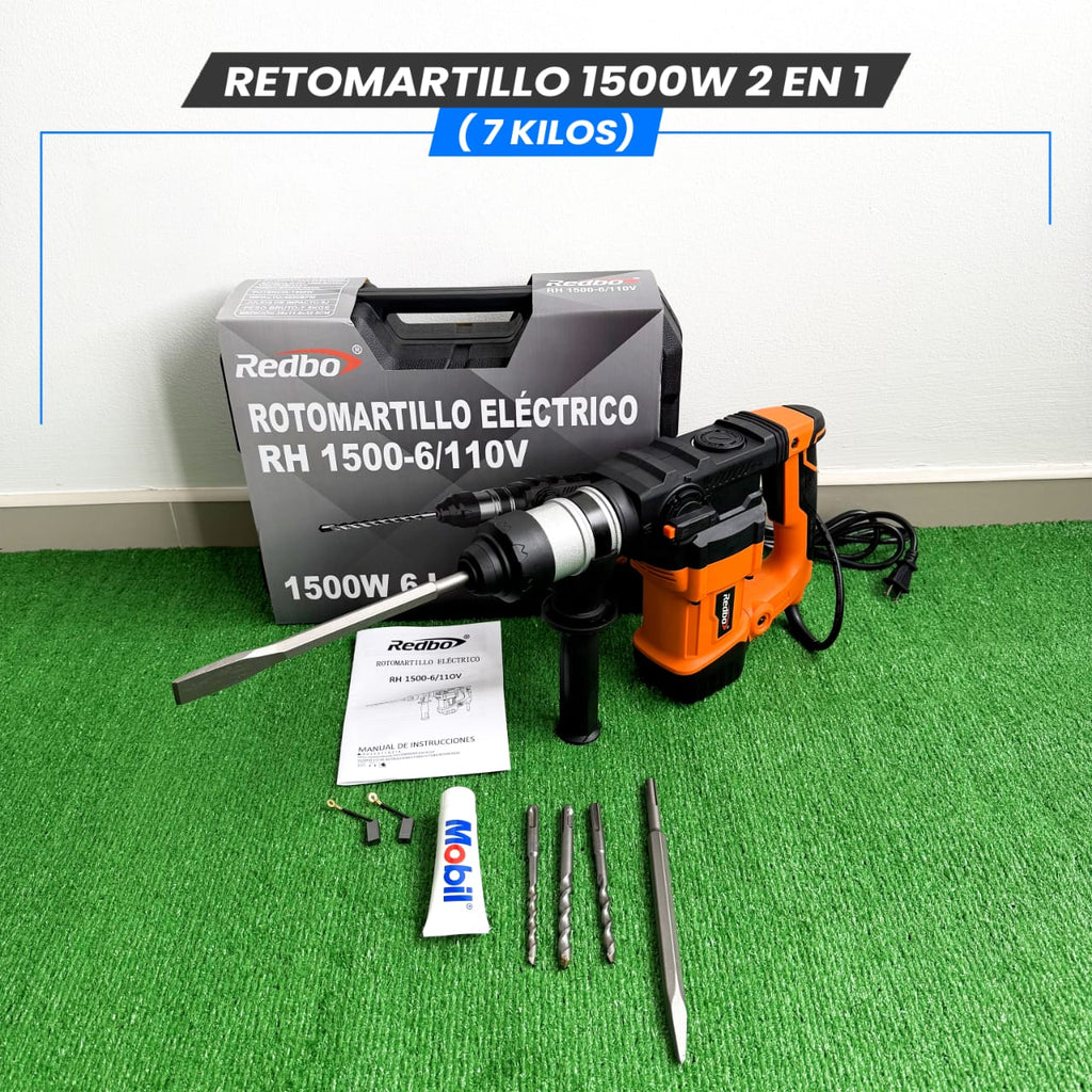 Rotomartillo 2 en 1  1500W 17KG -6J (Tecnología Japonesa)
