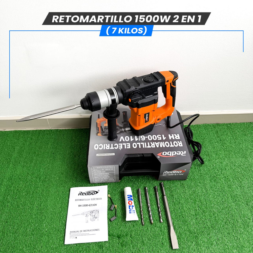 Rotomartillo 2 en 1  1500W 17KG -6J (Tecnología Japonesa)