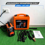 Soldadora 140A (MMA-LIFT/TIG)-Tecnología Japonesa.