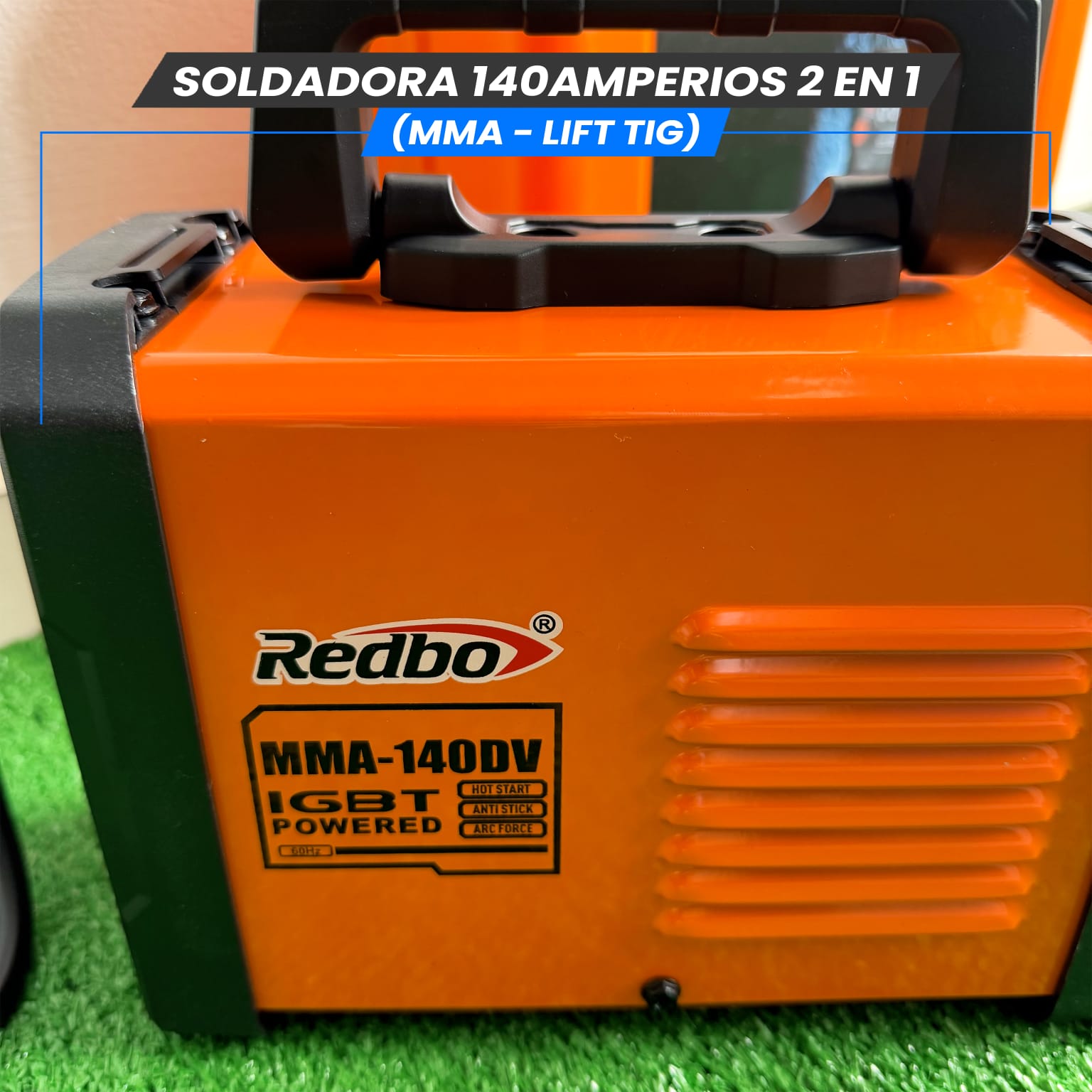 Soldadora 140A (MMA-LIFT/TIG)-Tecnología Japonesa.