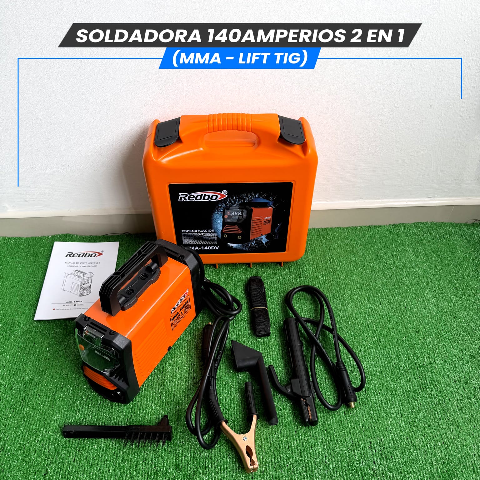 Soldadora 140A (MMA-LIFT/TIG)-Tecnología Japonesa.