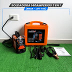 Soldadora 140A (MMA-LIFT/TIG)-Tecnología Japonesa.