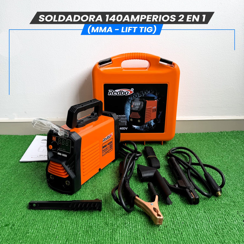 Soldadora 140A (MMA-LIFT/TIG)-Tecnología Japonesa.